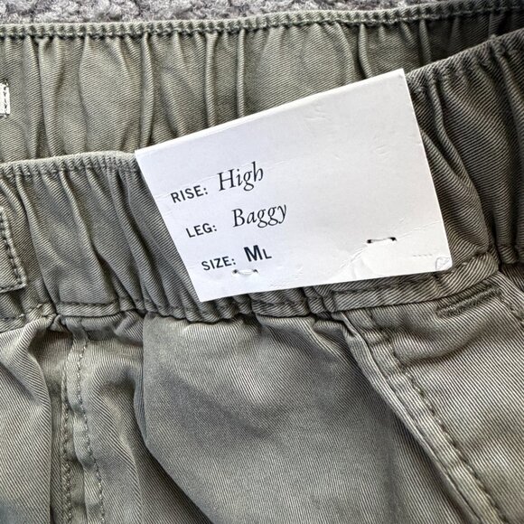 Abercrombie & Fitch Men's Baggy Cargo Pull-On Pants in Size Medium Long and NWT - Picture 7 of 15